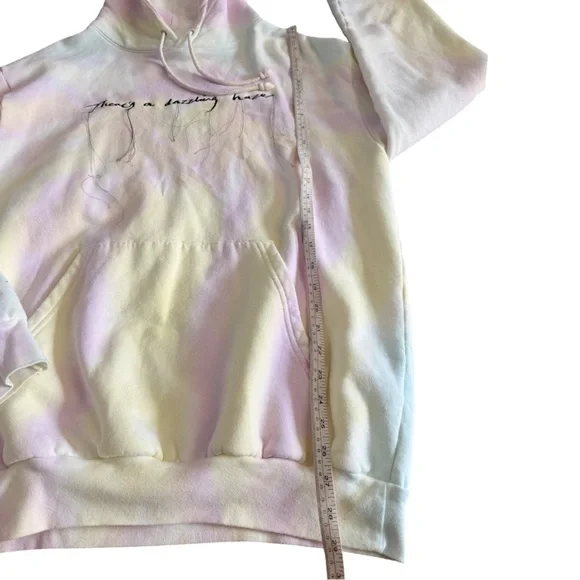 Stella x Taylor Swift tie dye embroidered lyric hoodie Size Medium